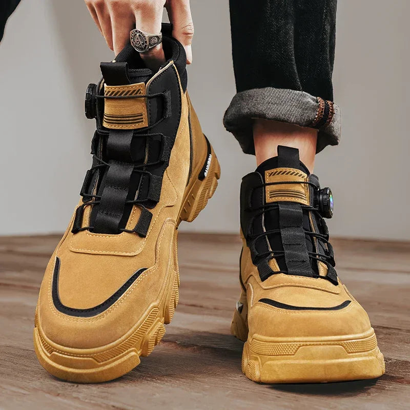 Bota VulcanFit™ Impermeável com Sistema de Amarração por Polia / Encare os Desafios com Conforto e Força!