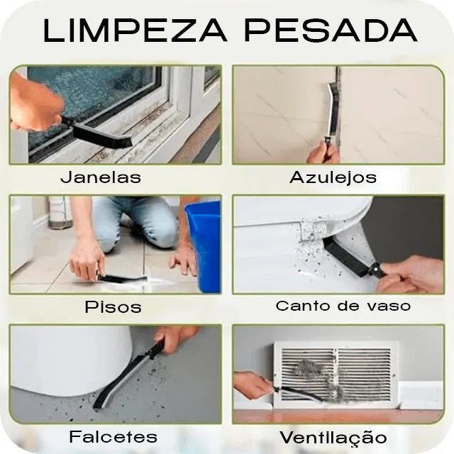 Escova de limpeza de fendas