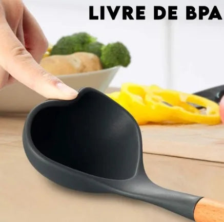 Kit de Utensílios de Cozinha Silicone (12 peças)