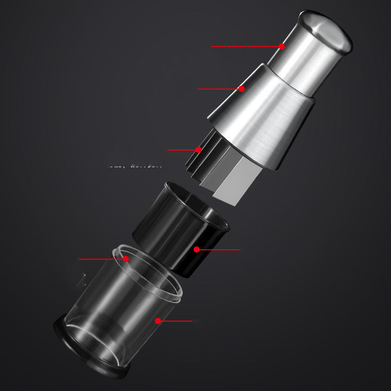 Triturador de Alho Manual Inox com Reservatório